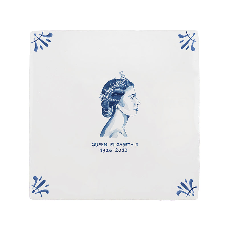 HRH Queen Elizabeth II Delft Tile