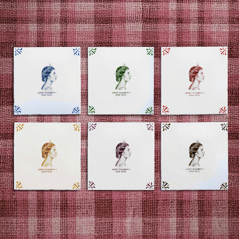 HRH Queen Elizabeth II Delft Tile