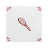 Hairbrush Delft Tile