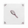 Hairbrush Delft Tile