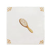Hairbrush Delft Tile
