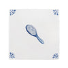 Hairbrush Delft Tile