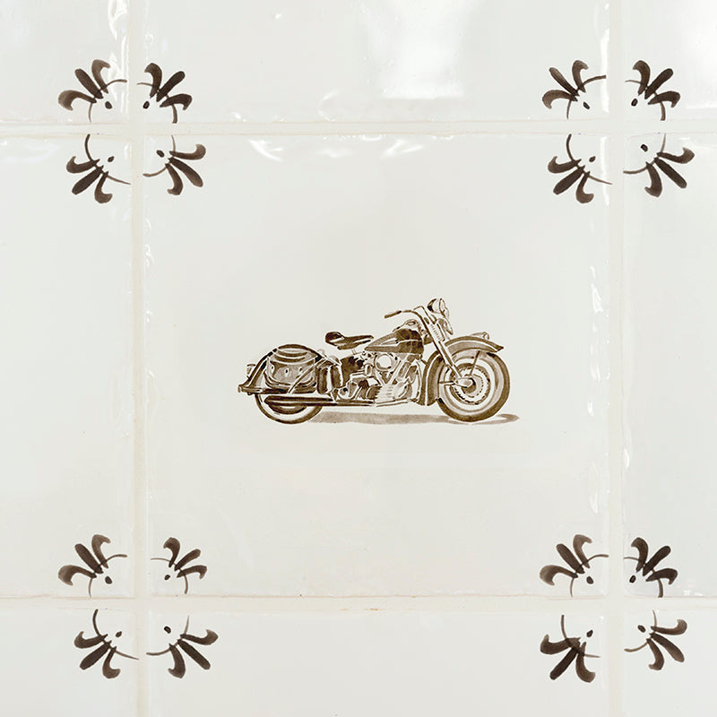 Harley Davidson Delft Tile