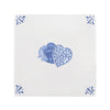 Heart Shaped Box of Chocolates Delft Tile