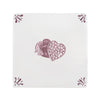 Heart Shaped Box of Chocolates Delft Tile