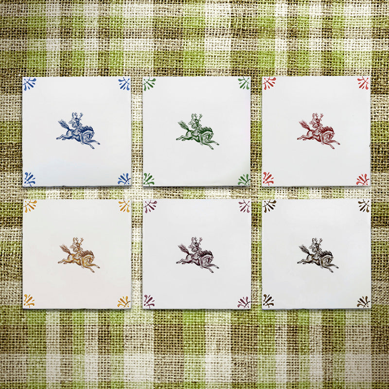 Herne the Hunter Delft Tile