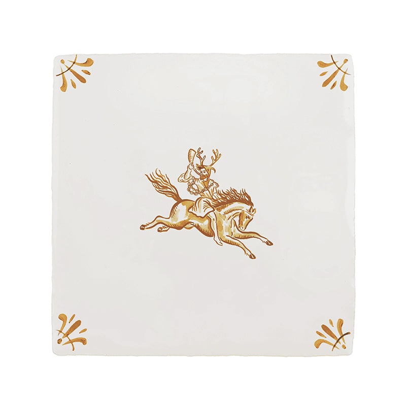 Herne the Hunter Delft Tile