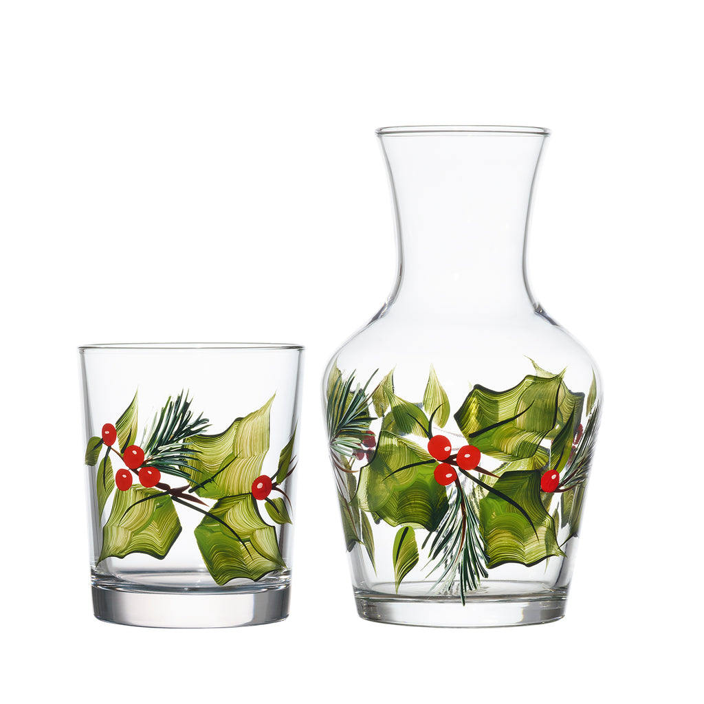 Holly Carafe and Tumbler