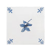 Holly Delft Tile, Gold Lustre