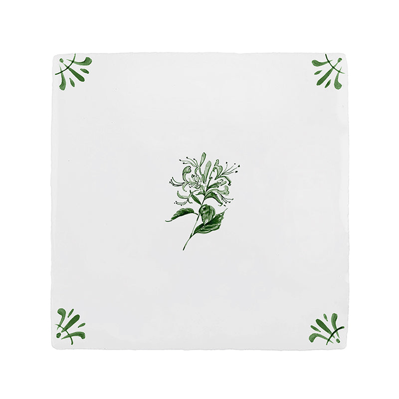 Honeysuckle Delft Tile