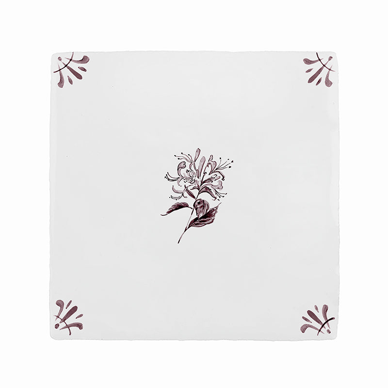 Honeysuckle Delft Tile
