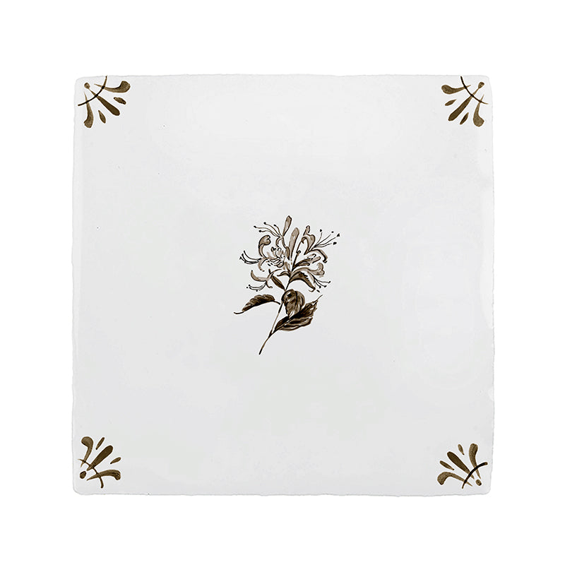 Honeysuckle Delft Tile