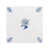 Honeysuckle Delft Tile, Gold Lustre