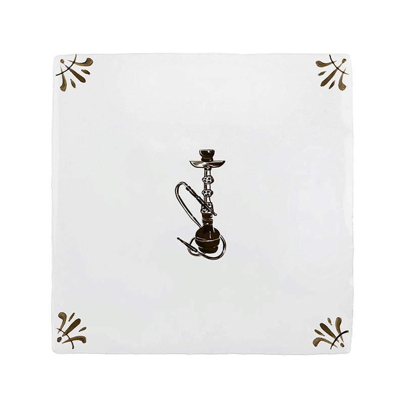 Hubbly Bubbly Delft Tile