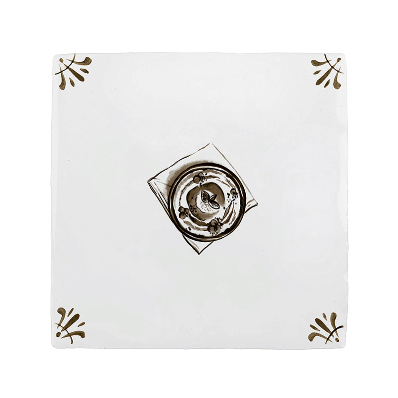 Hummus Delft Tile
