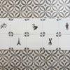 End of Line, set of 10 Sepia Delft Tiles