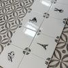 End of Line, set of 10 Sepia Delft Tiles