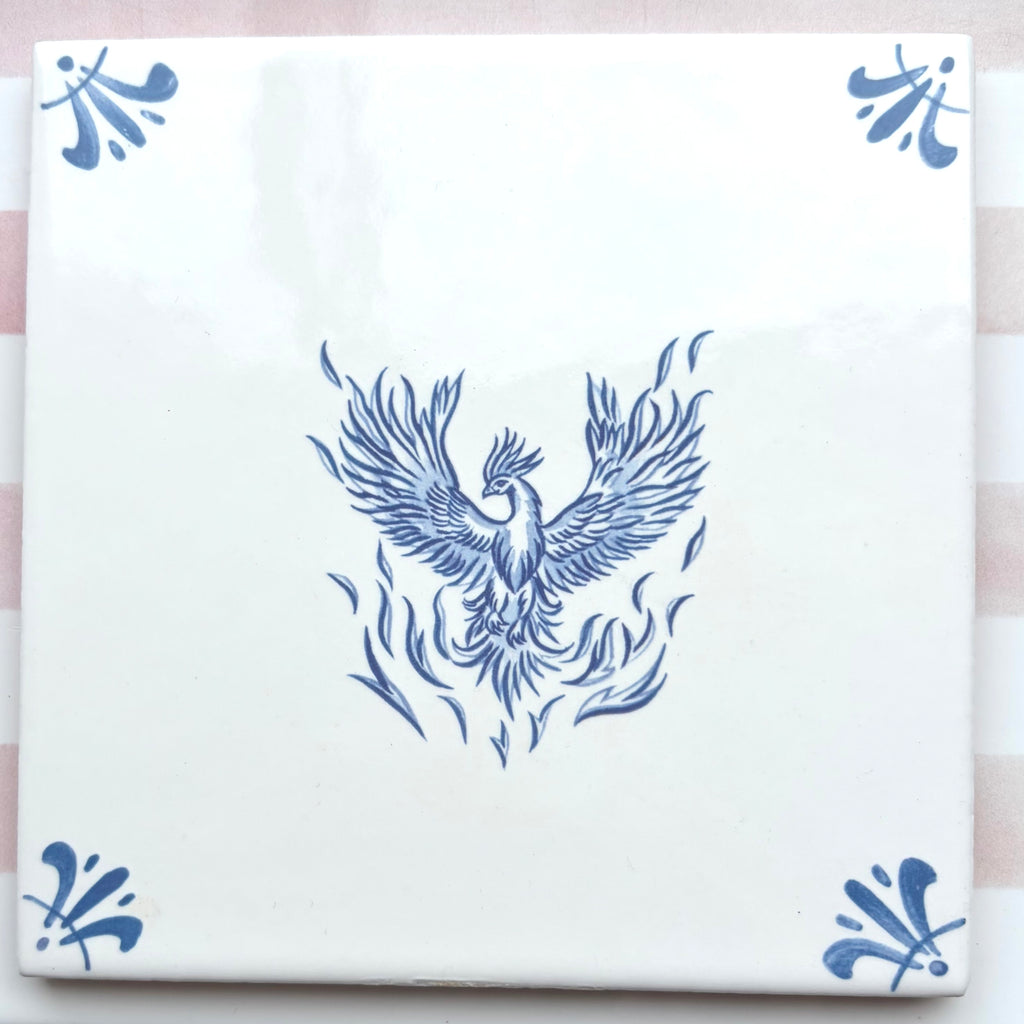 End of Line Phoenix Delft Tile, Blue