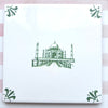 End of Line Taj Mahal Delft Tile, Green