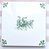 End of Line Kraken Delft Tile, Green