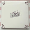 Cheese Delft Tile, Manganese
