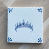 End of Line, Tiara Delft Tile, Blue