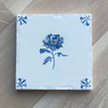 End of Line, Gold Lustre Tile, Chrysanthemum