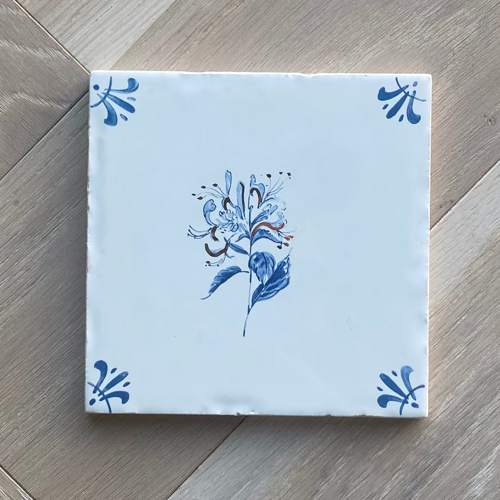 End of Line, Gold Lustre Tile, Honeysuckle