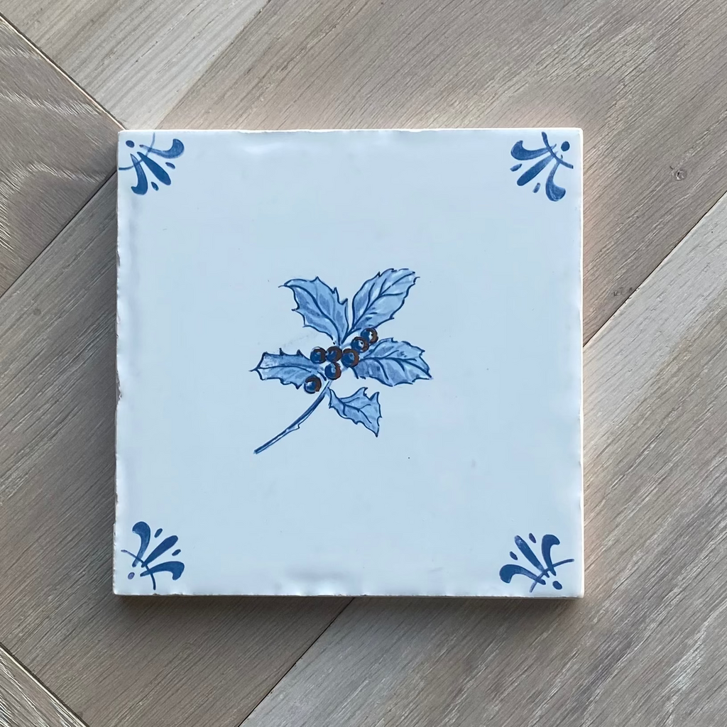 End of Line, Gold Lustre Tile, Holly