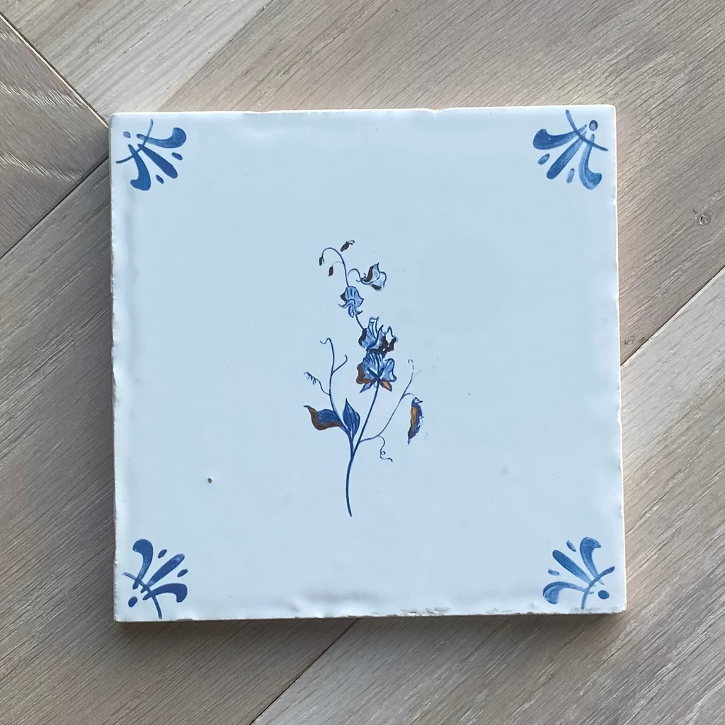 End of Line, Gold Lustre Tile, Sweet Pea