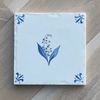 End of Line, Gold Lustre Tile, Lily of the Valley