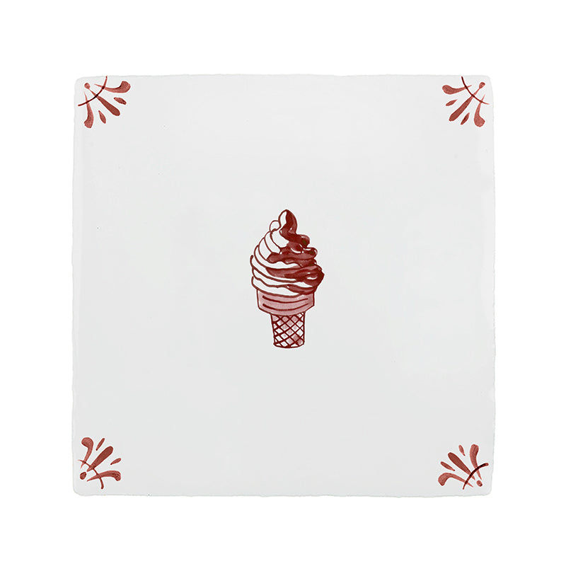 Ice Cream Twist Delft Tile