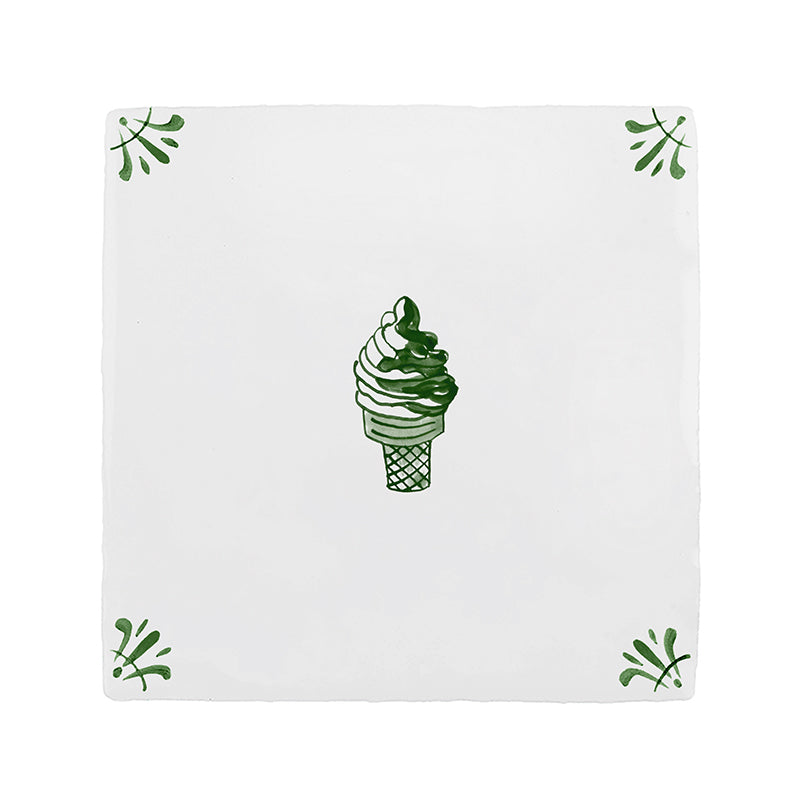 Ice Cream Twist Delft Tile