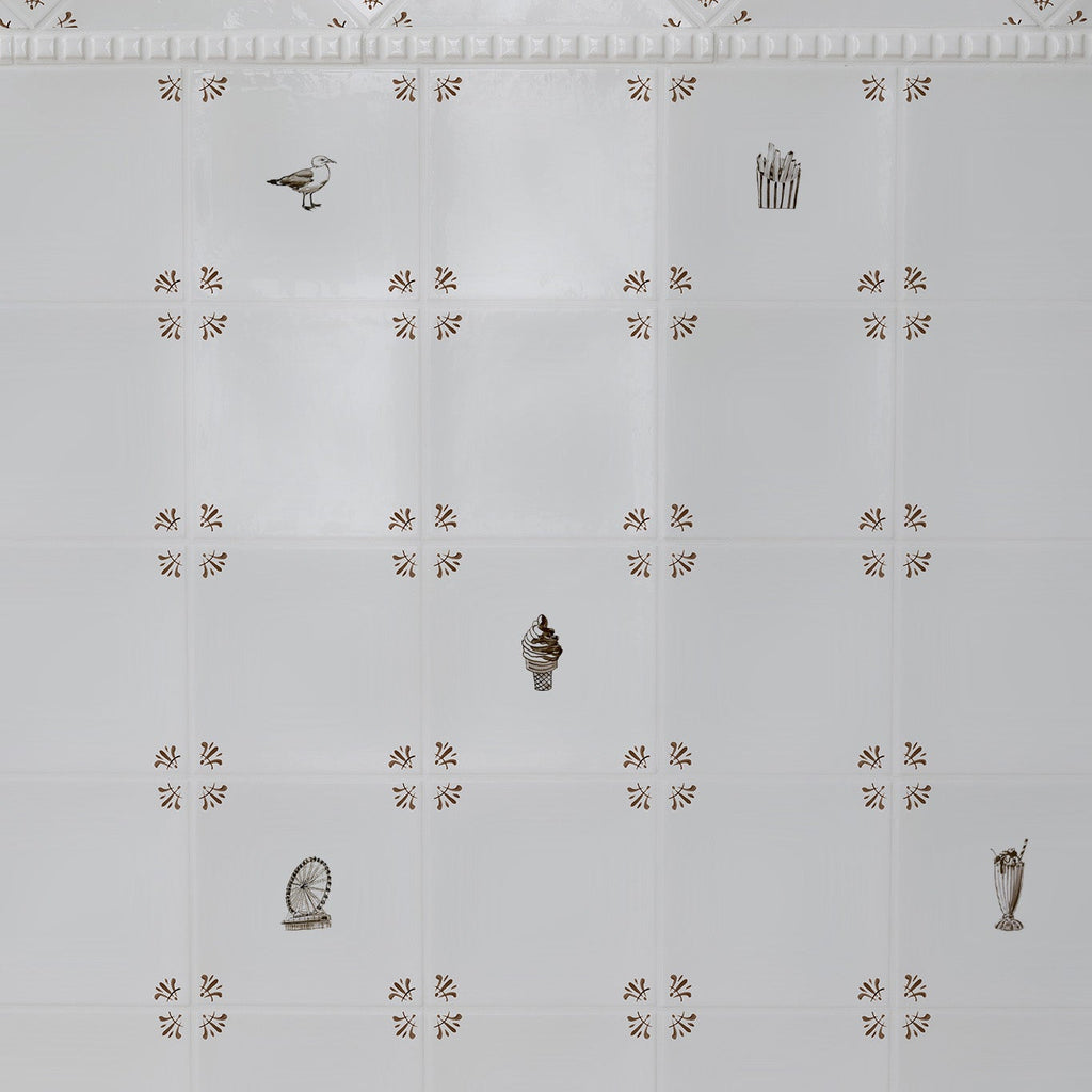 Ice Cream Twist Delft Tile | Petra Palumbo