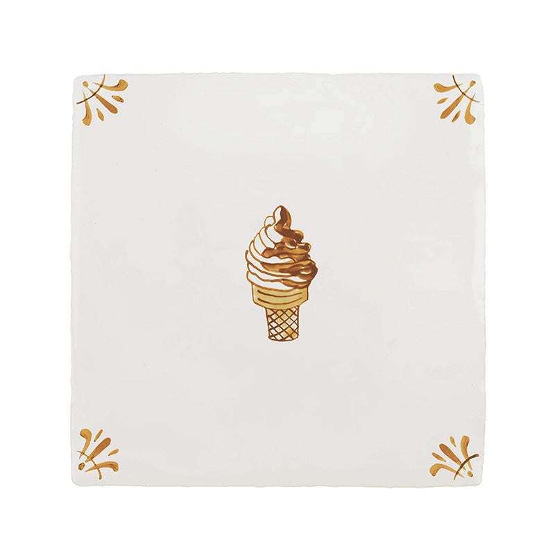 Ice Cream Twist Delft Tile