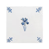 Iris Delft Tile, Gold Lustre