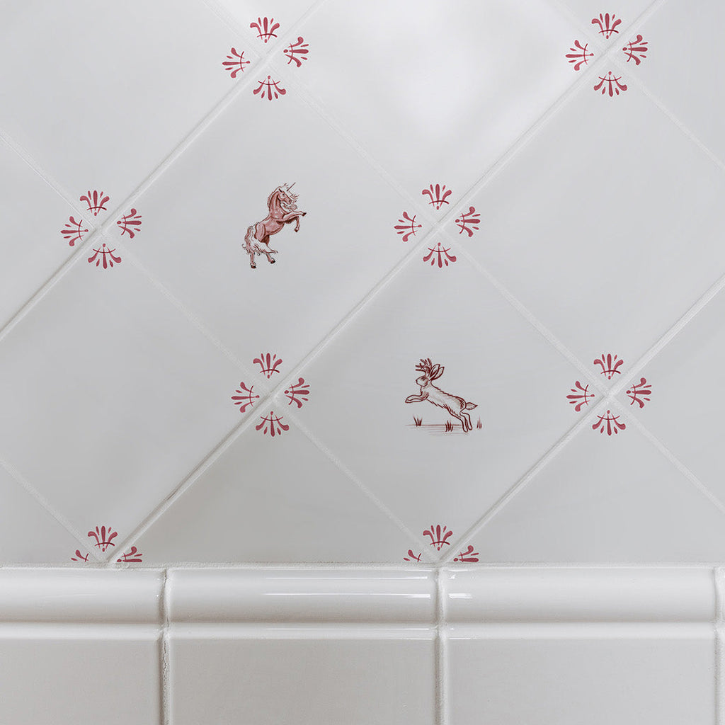 Jackalope Delft Tile