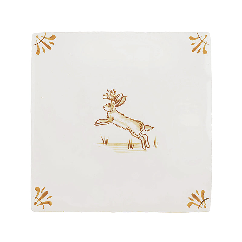 Jackalope Delft Tile