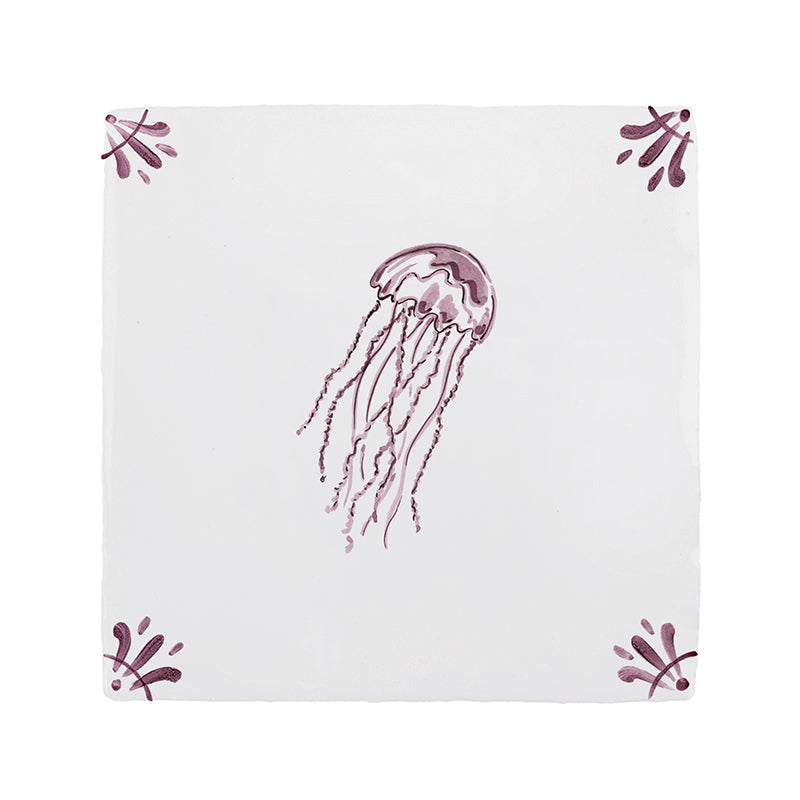 Jellyfish Delft Tile