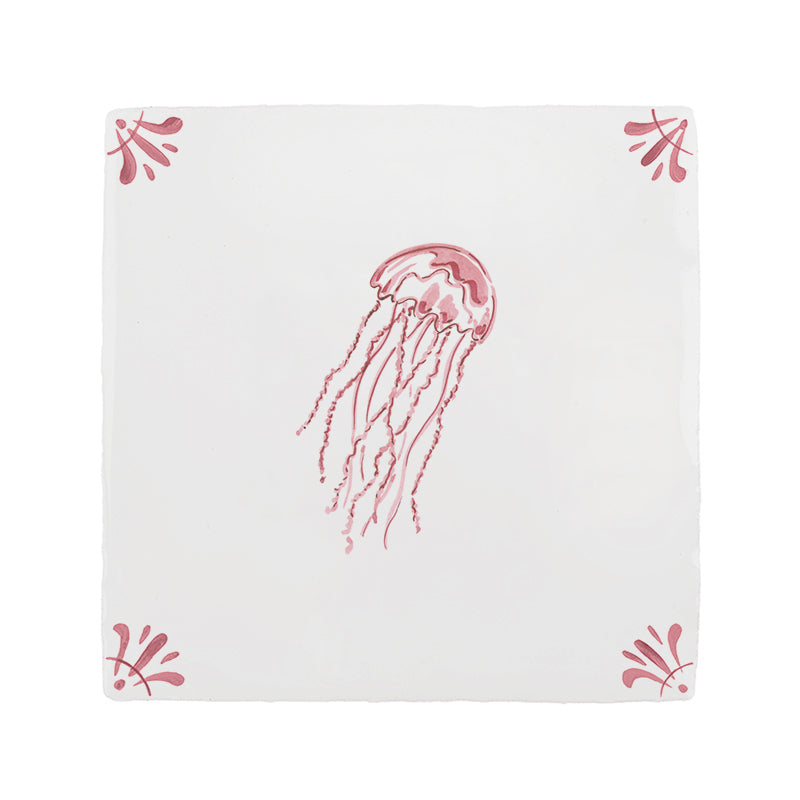 Jellyfish Delft Tile