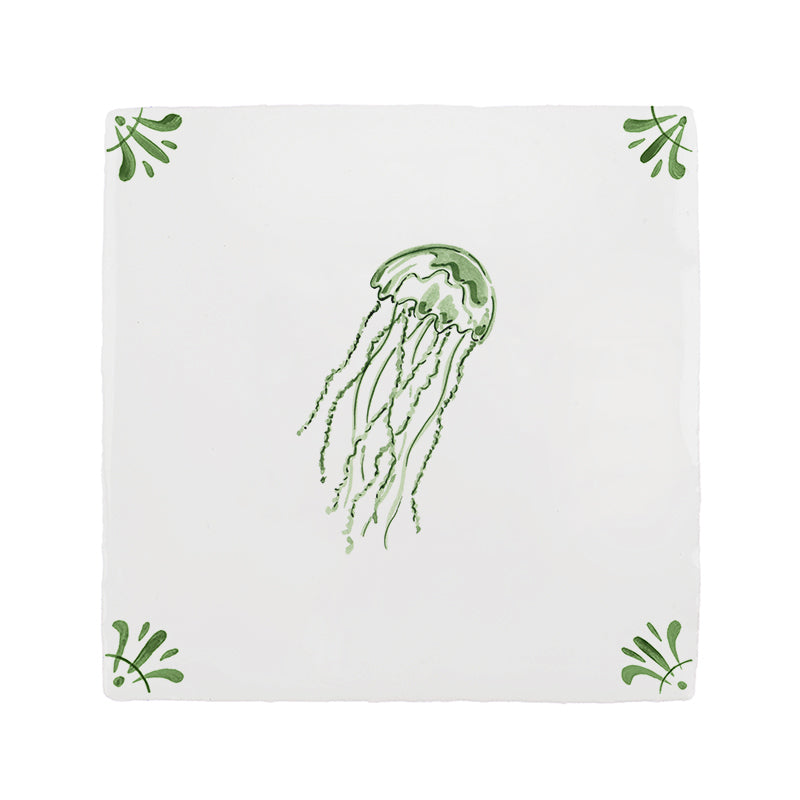 Jellyfish Delft Tile