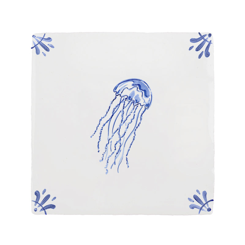 Jellyfish Delft Tile