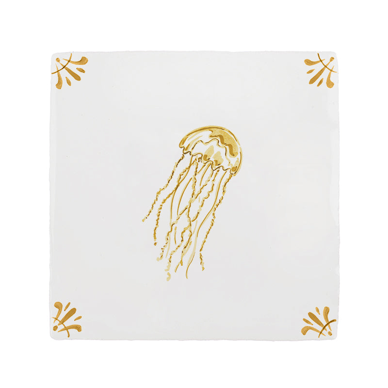 Jellyfish Delft Tile