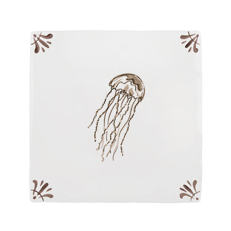 Jellyfish Delft Tile
