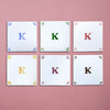 Alphabet K Delft Tile