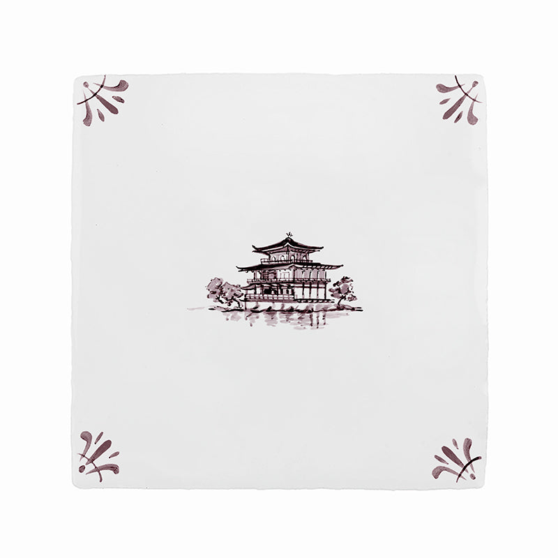 Kinkaku-Ji Delft Tile