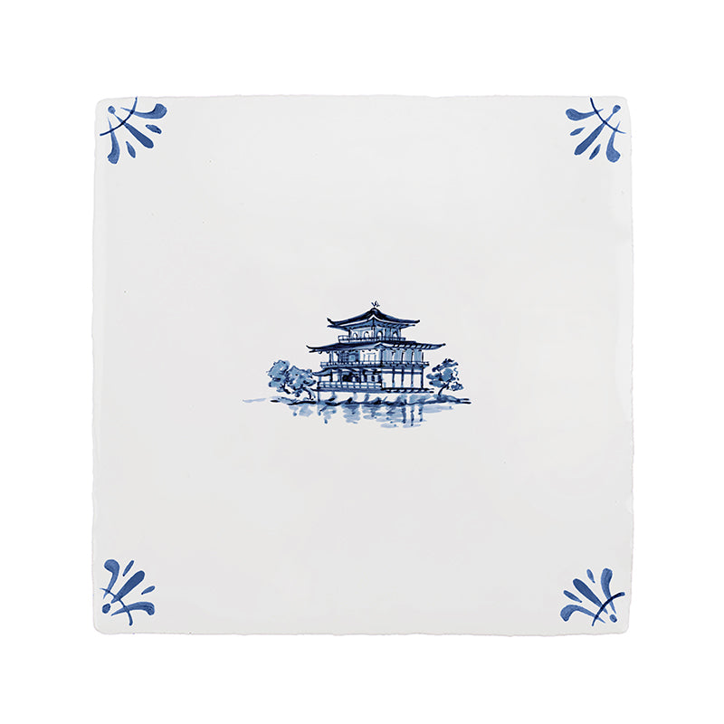 Kinkaku-Ji Delft Tile