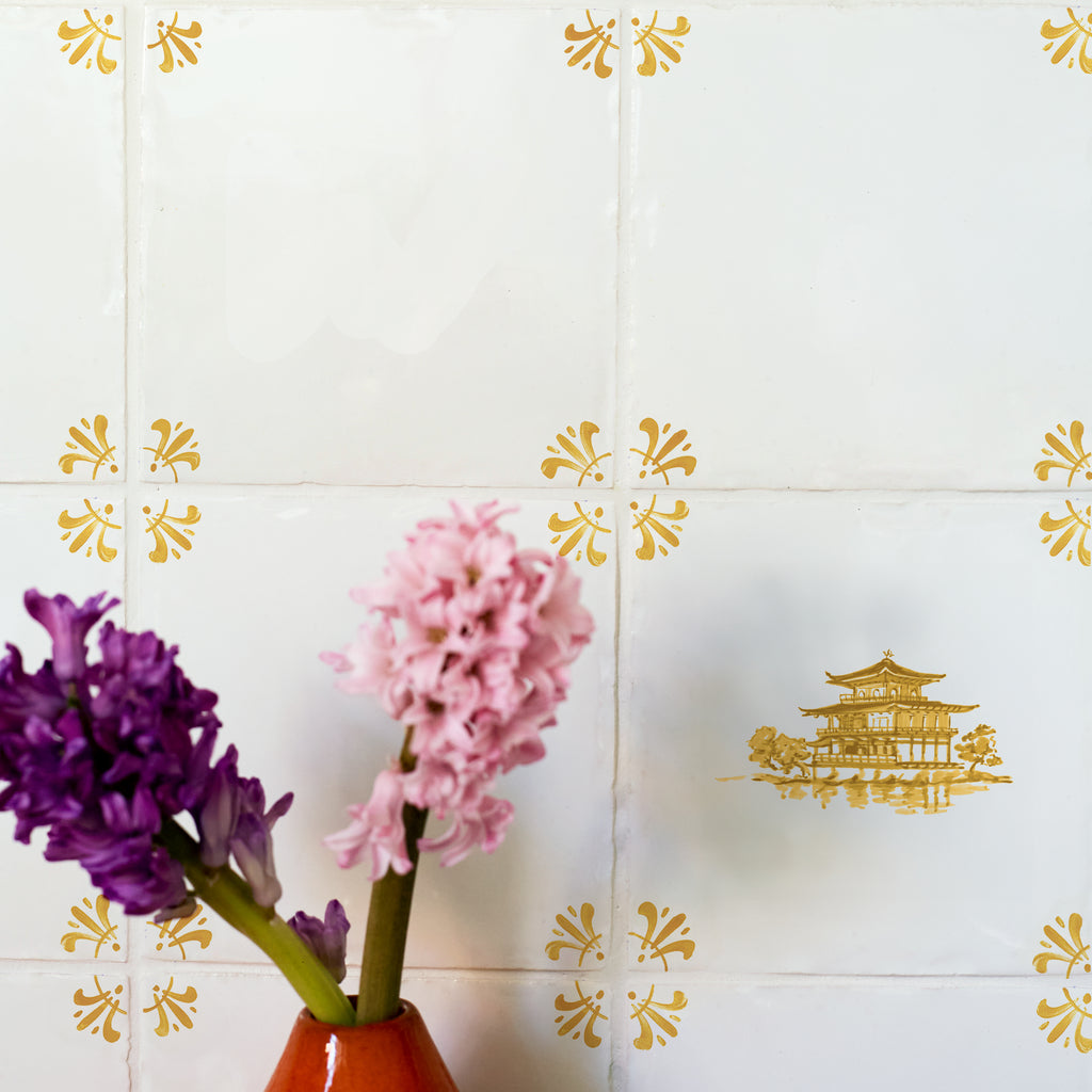 Kinkaku-Ji Delft Tile