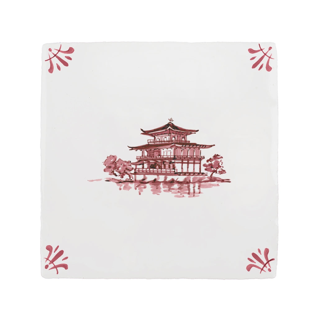 Kinkaku-Ji Delft Tile