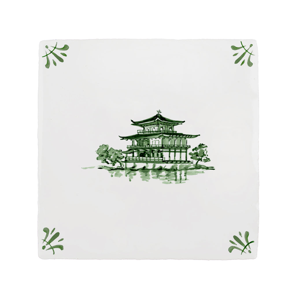 Kinkaku-Ji Delft Tile